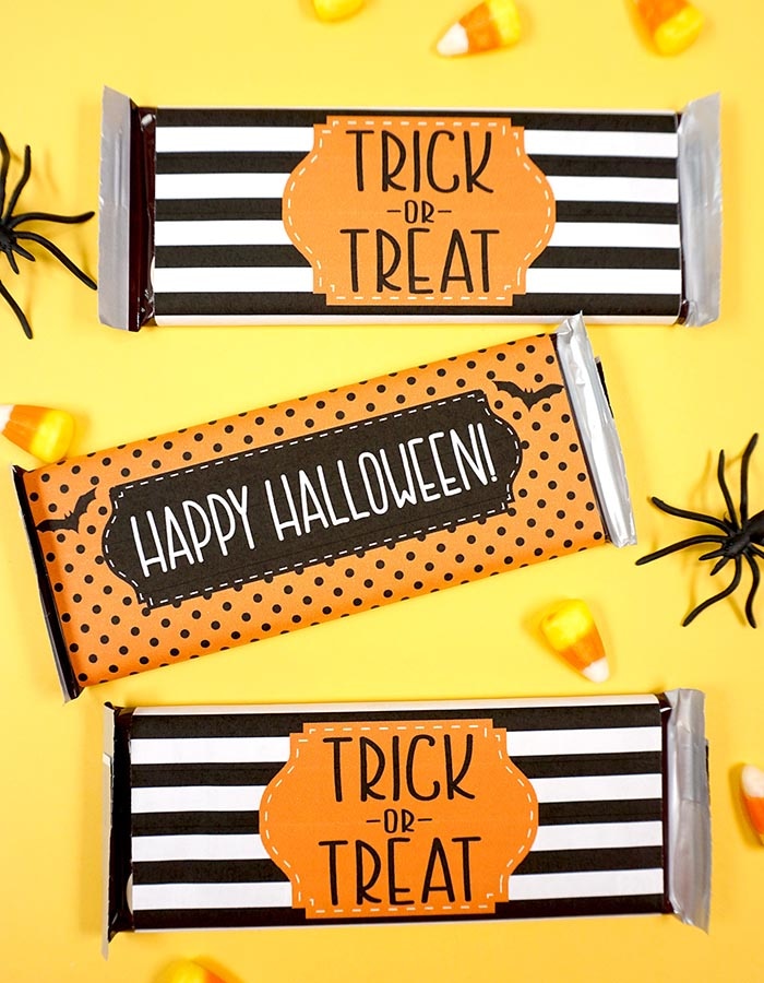 Halloween Candy Bar Wrappers