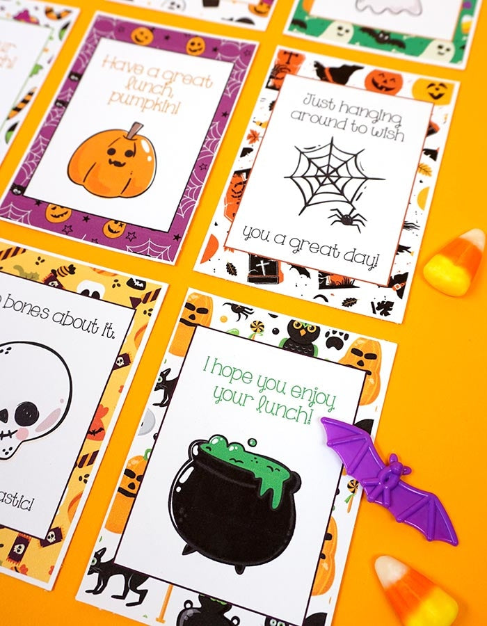 Halloween Lunch Box Notes