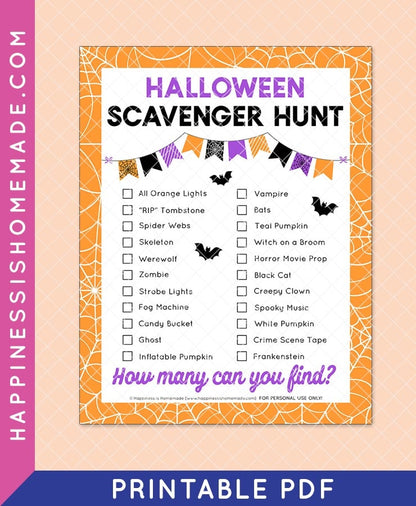 Halloween Scavenger Hunt