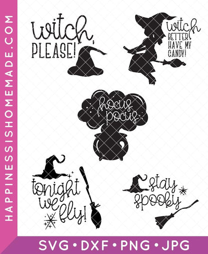 Halloween Witch SVG Bundle