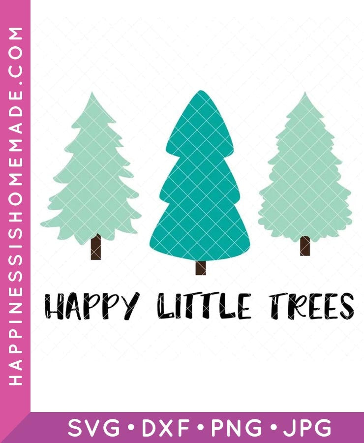 Happy Little Trees SVG