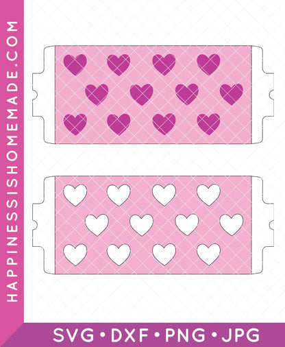 Heart Mug Wrap SVG