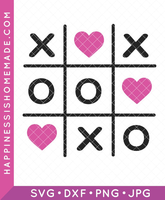 Heart Tic-Tac-Toe SVG