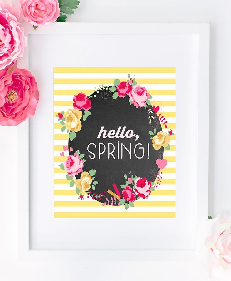 Hello Spring Printing Printables – Happiness is Homemade