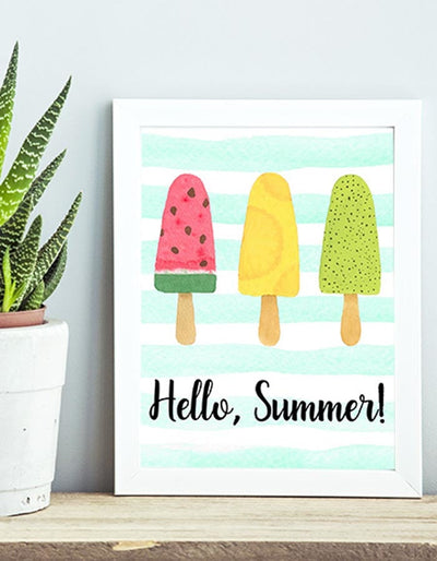 Hello, Summer! Popsicle Art