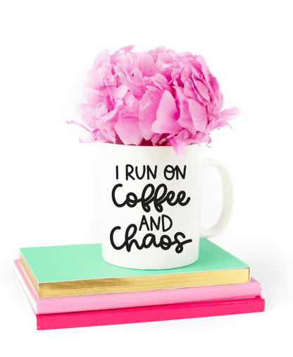 I Run on Coffee and Chaos SVG