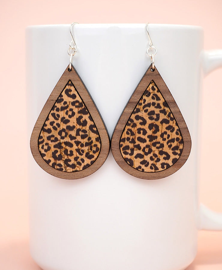 Inlay Wood Earrings