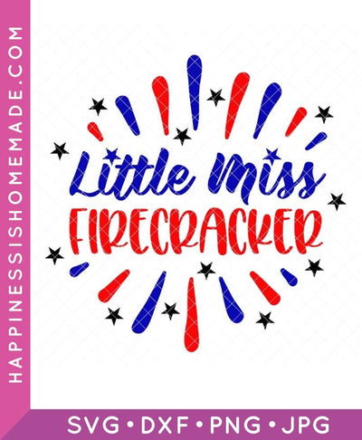Little Miss Firecracker SVG
