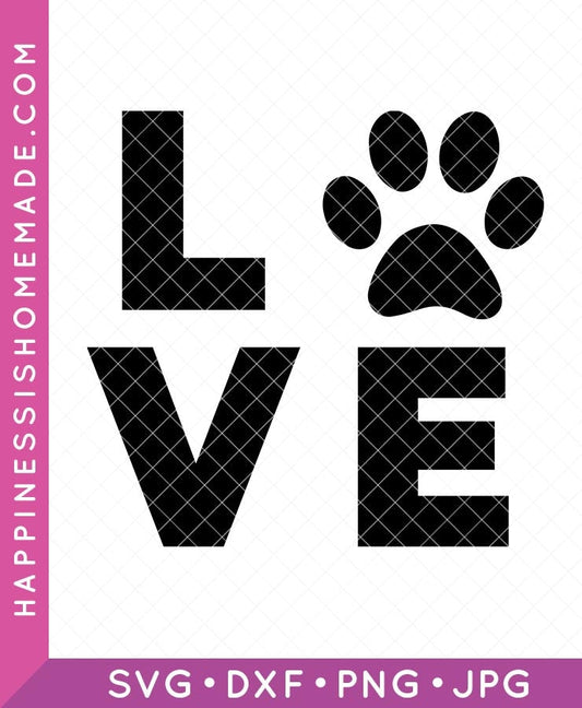 Love Dog SVG