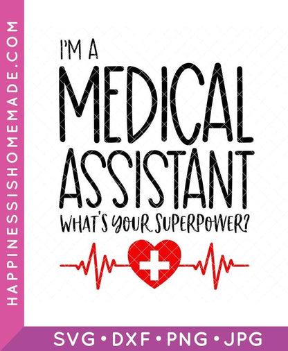 Medical Assistant Superhero SVG