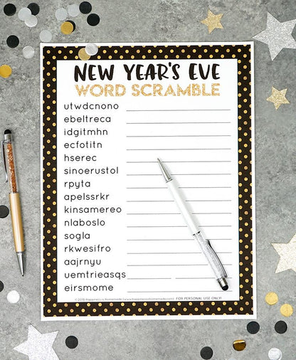 MEGA New Years Eve Games & Activities Bundle Printable