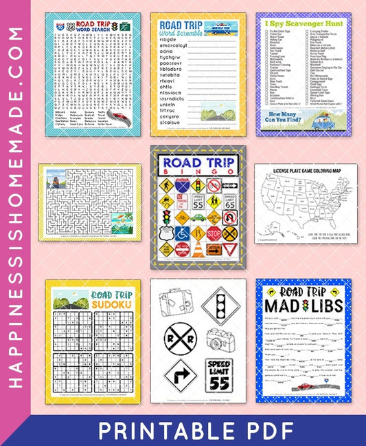 MEGA Road Trip Games & Activities Bundle