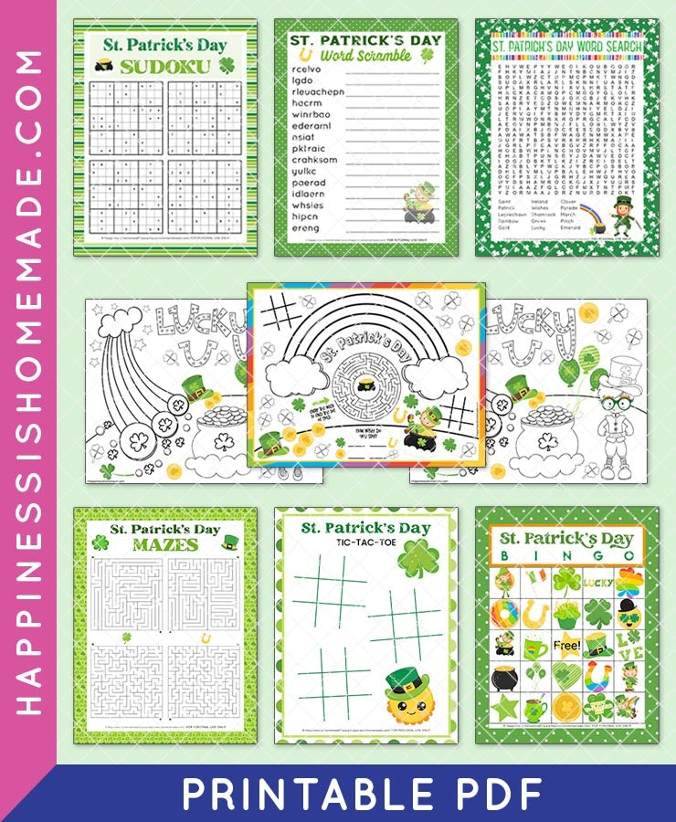 MEGA St. Patrick's Day Games & Activites Bundle