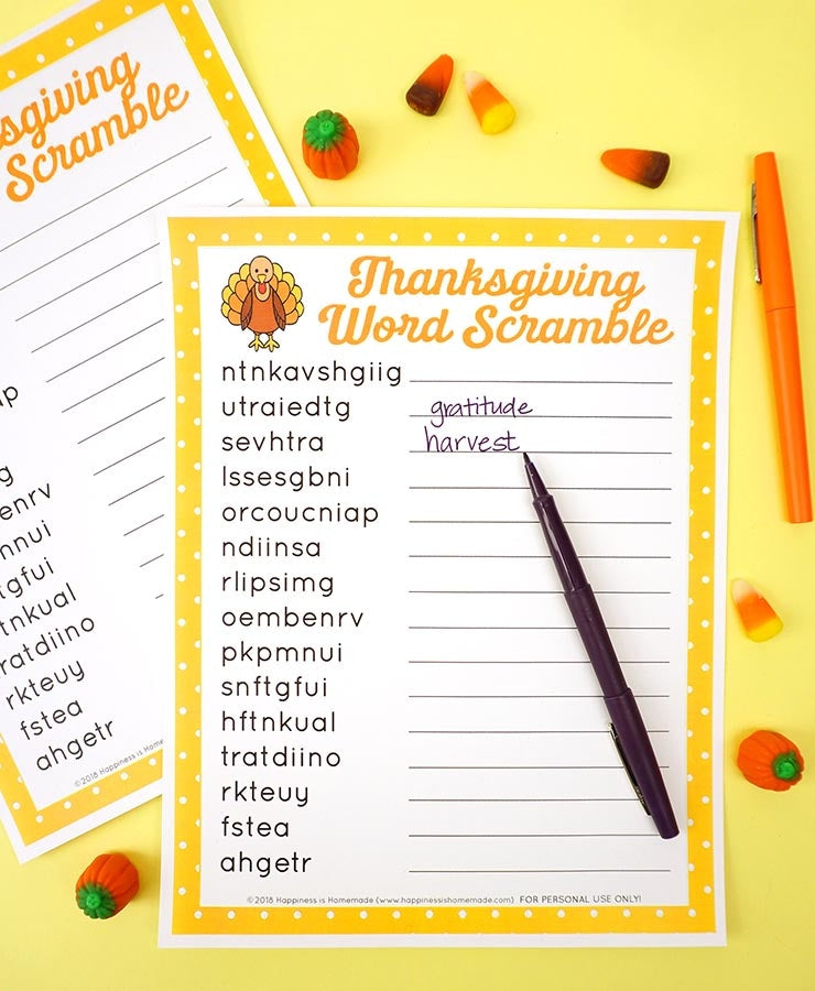 MEGA Thanksgiving Games & Activities Bundle