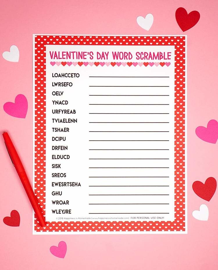 Mega Valentines Day Games & Activities Bundle Printable