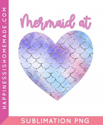 Mermaid at Heart Sublimation - Purple