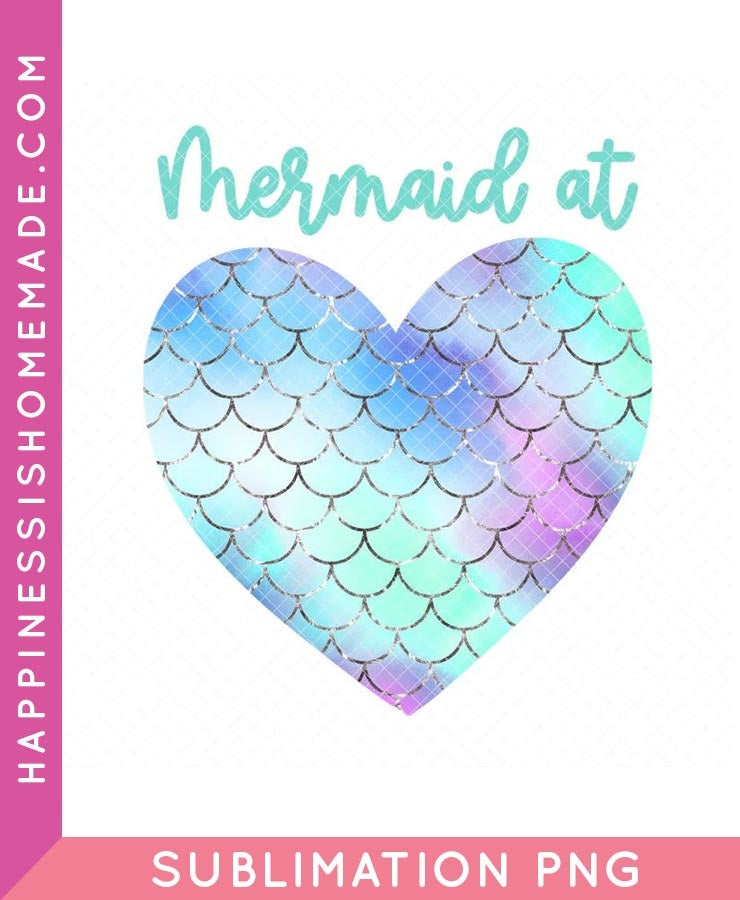 Mermaid at Heart Sublimation - Teal