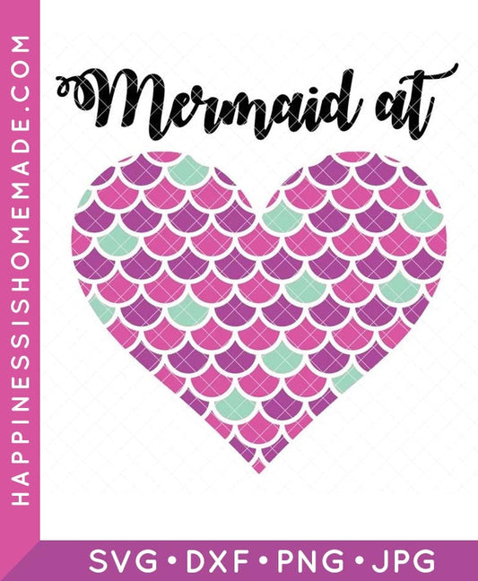 Mermaid at Heart SVG