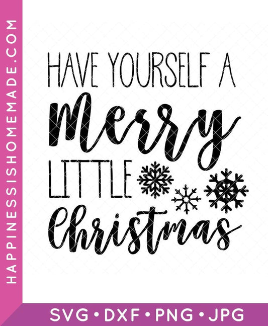 Merry Little Christmas SVG