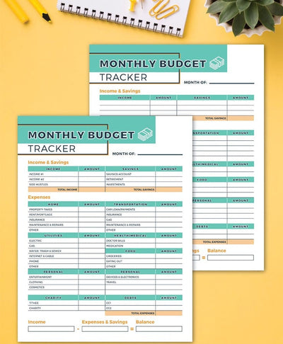 Monthly Budget Tracker & Calculator