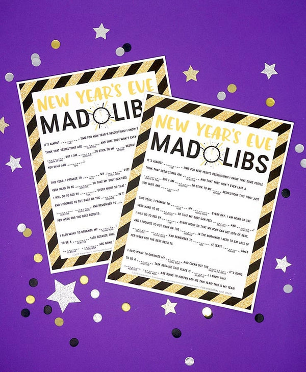 New Year's Eve Mad Libs – Happiness is Homemade