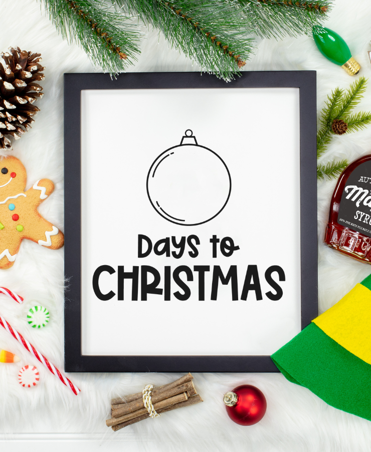 Ornament Christmas Countdown SVG