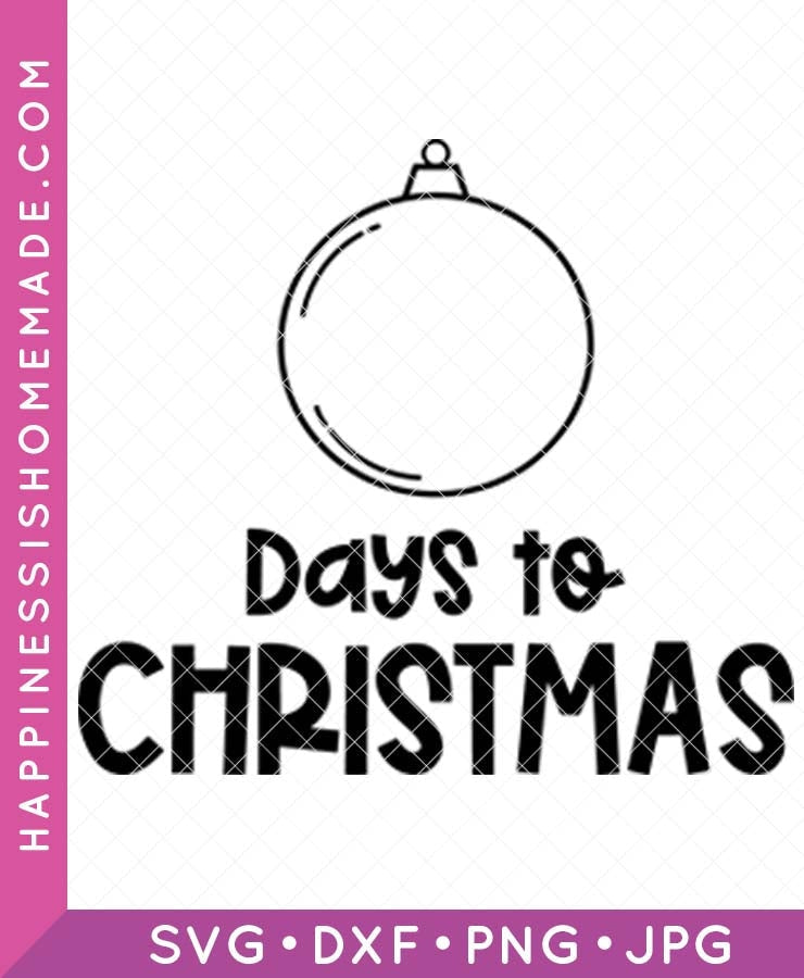 Ornament Christmas Countdown SVG