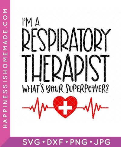 Respiratory Therapist Superhero SVG