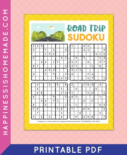 Road Trip Sudoku