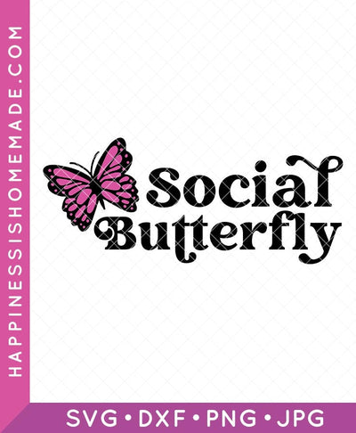 Social Butterfly SVG