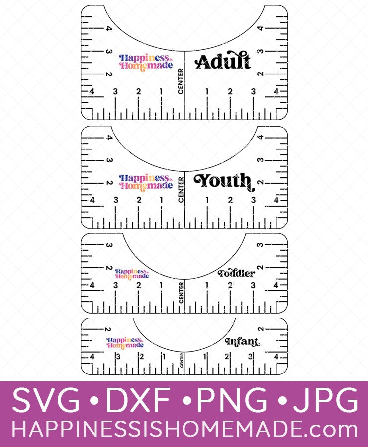 Special Bundle: T-Shirt Ruler Guides + HTV Placement Chart