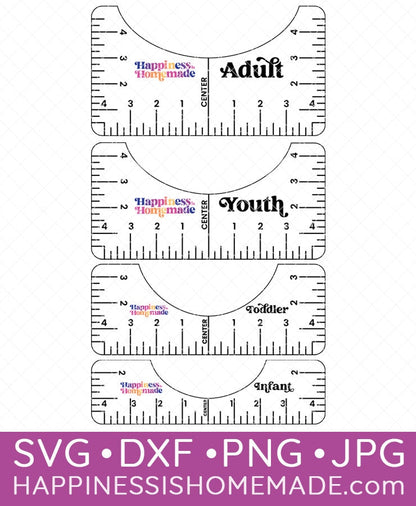 Special Bundle: T-Shirt Ruler Guides + HTV Placement Chart