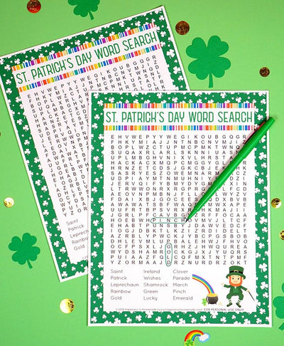 St. Patricks Day Word Search Games