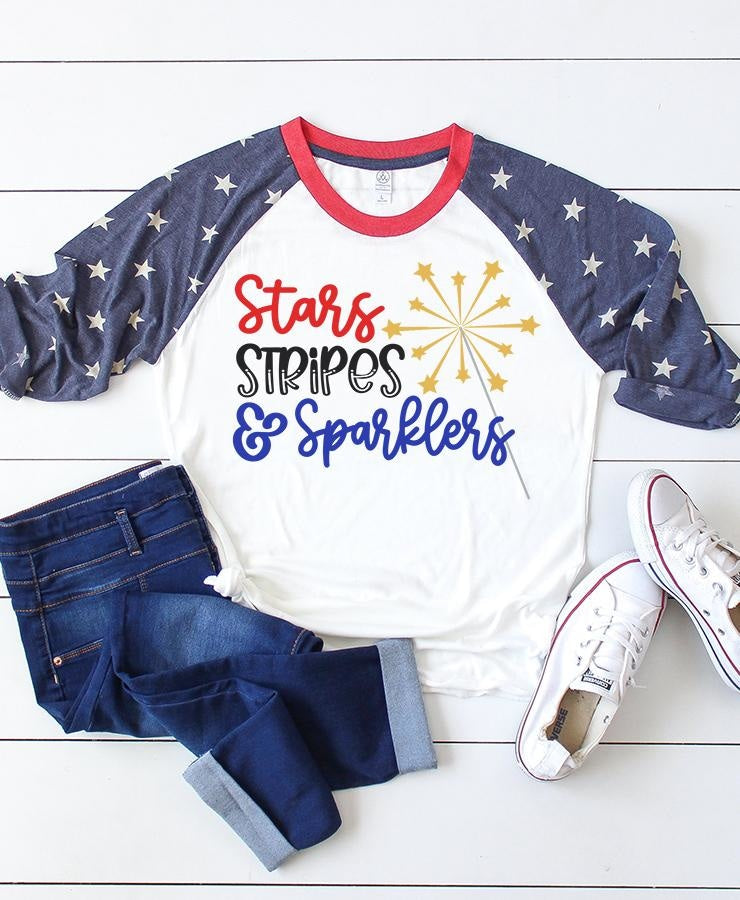 Stars, Stripes, & Sparklers SVG