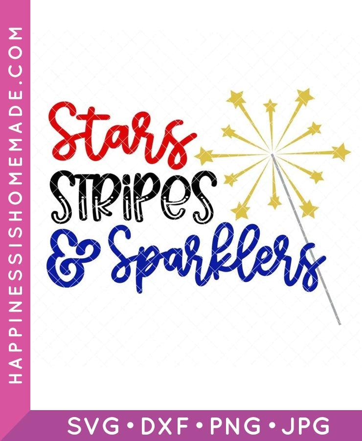 Stars, Stripes, & Sparklers SVG