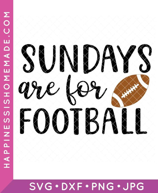 Sundays are for Football SVG