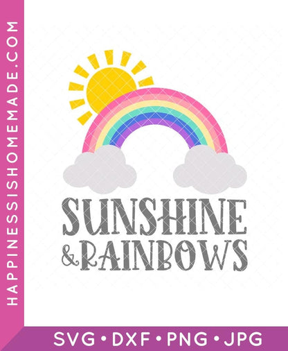 Sunshine and Rainbows SVG