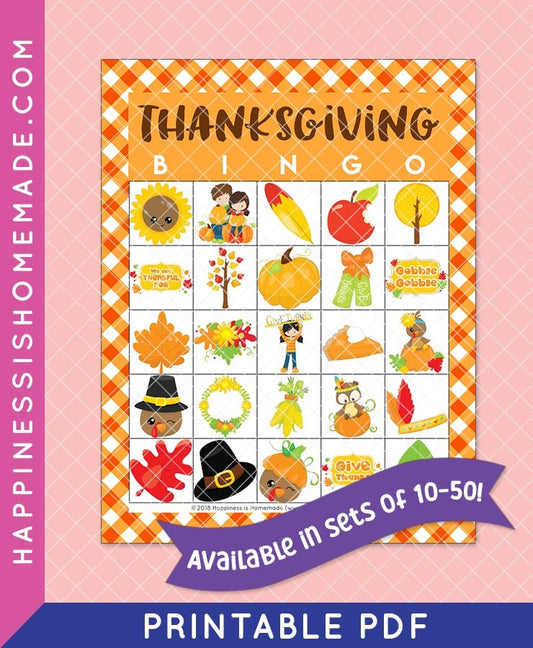 Thanksgiving Bingo Game