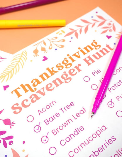 Thanksgiving Scavenger Hunt