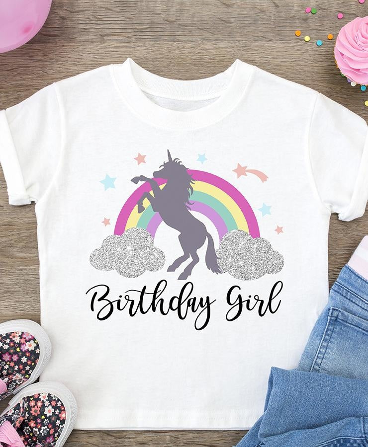 Unicorn Birthday Girl SVG