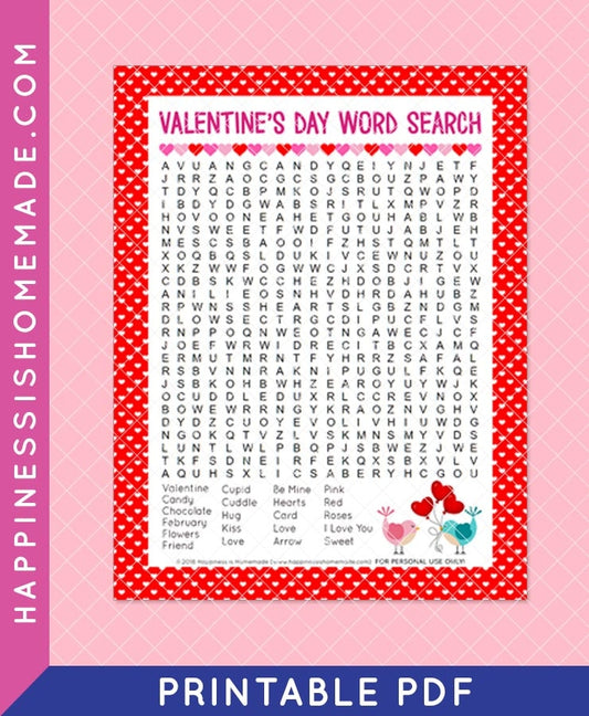 Valentine's Day Word Search